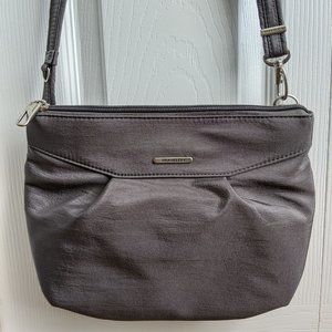 Gray / grey Travelon crossbody purse bag